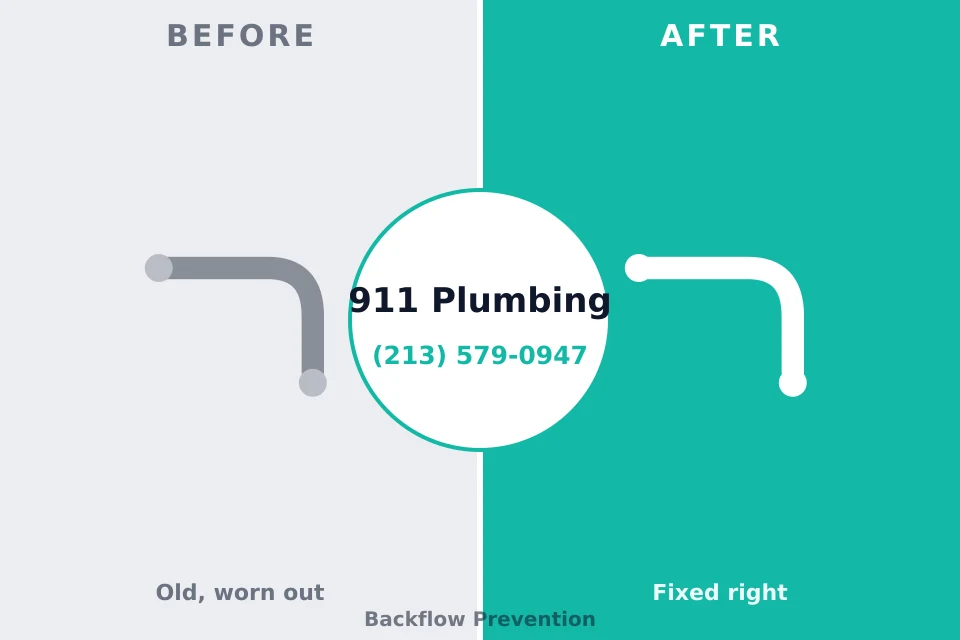 Before and after: plumbing repair Hurleyville, NY